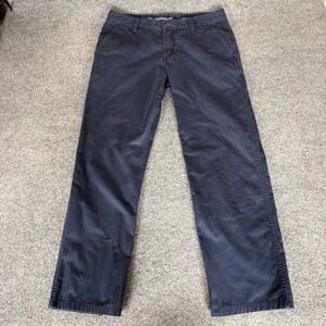Toad&Co Mission Ridge Mens Pants 34x32 Navy Blue Stretch Casual Outdoor Travel